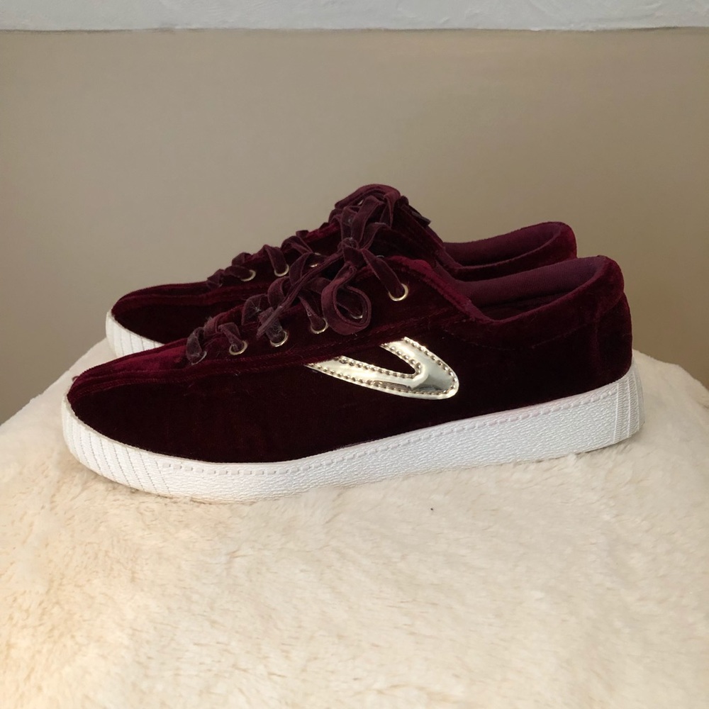 Tretorn velvet sneakers